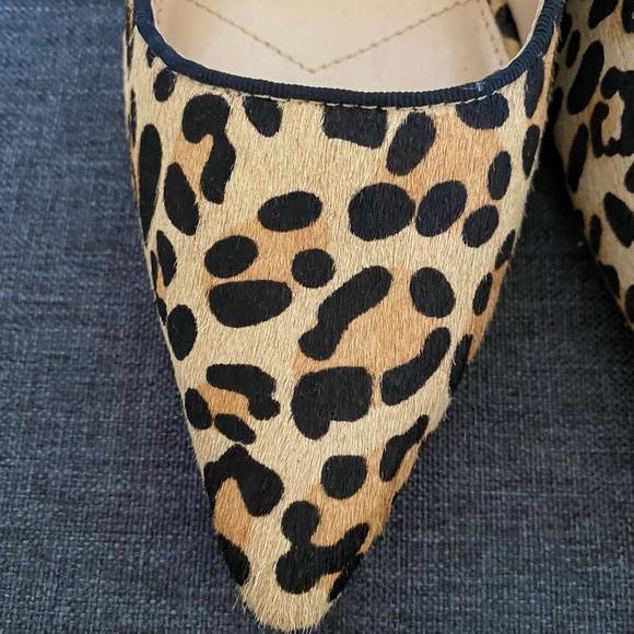 Charles David Leather Bonded Sole Leopard Print Pointed Toe Heels. Sz 10 - Picture 3 of 16